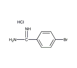 4-溴-苯甲脒盐酸盐结构式