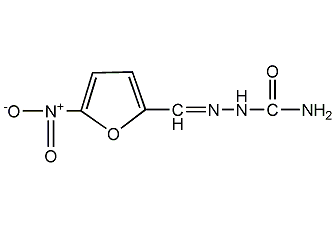 5-硝基-2-糠醛缩氨基脲结构式