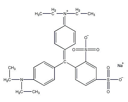 酸性蓝1结构式