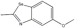 5-甲氧基-2-甲基苯并硒唑结构式