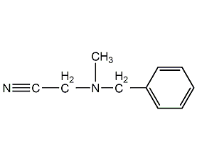 N-(2-氰乙基)-N-甲基苯胺结构式