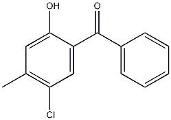 5-氯-2-羟基-4-甲基苯甲酮结构式