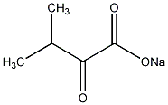 3-甲基-2-氧丁酸钠结构式