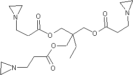 三羟甲基丙烷-三(3-吖丙啶基丙酸酯)结构式