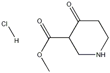 甲基-4-羰基-3-哌啶羧酸盐酸盐结构式