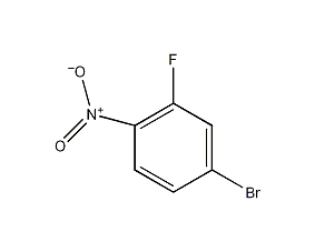 2-氟-4-溴硝基苯结构式