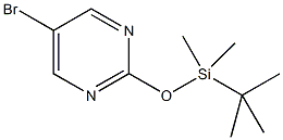 5-溴-2-(叔丁基二甲氧基甲硅烷)嘧啶结构式