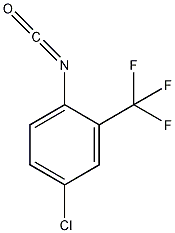 4-氯-2-(三氟甲基)苯基异氰酸酯结构式