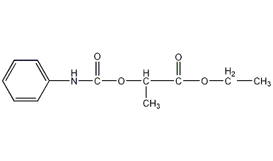 丙酸-2-[[[(3-氯苯基)氨基]羰基]氧]-乙基酯结构式