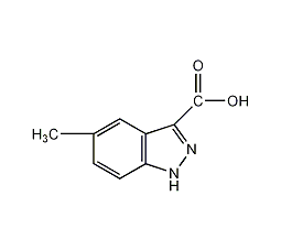 5-甲基-1H-吲唑-3-羧酸结构式