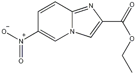 6-硝基咪唑[1,2-α]吡啶-2-羧酸乙酯结构式