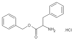 L-苯丙氨酸苄酯盐酸盐结构式