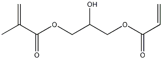 3-丙烯酰氧-2-甲基丙烯酸羟丙酯结构式