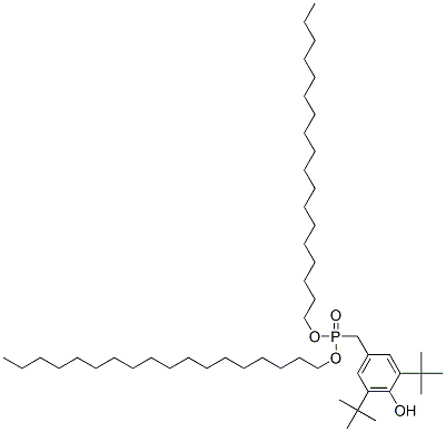 3,5-二叔丁基-4-羟基苄基磷酸双十八酯结构式