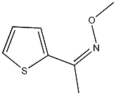 2-乙酰基噻吩-O-甲基肟结构式