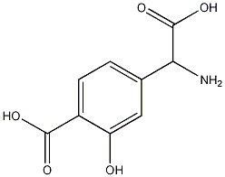 (RS)-4-羧基-3-羟基苯甘氨酸结构式