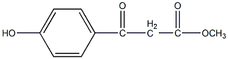 (4-羟基苯甲酰基)乙酸甲酯结构式