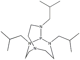 2,8,9-三异丁基-2,5,8,9-四氮杂-1-磷酸双向环[3.3.3]十一烷结构式