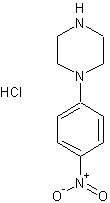 1-(4-硝基苯基)哌嗪结构式