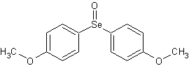 二(4-甲氧基苯基)硒醚结构式