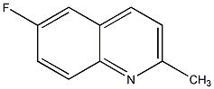 6-氟-2-甲基喹啉结构式