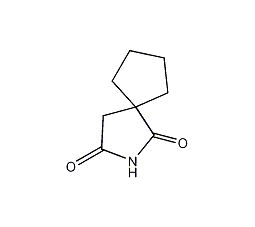 8氮杂螺[4.4]壬烷-7,9-二酮结构式