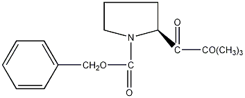 Z-脯氨酸叔丁基酯结构式