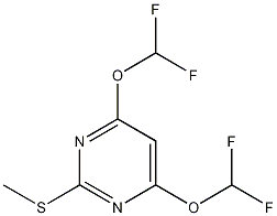 4,6-双(二氟甲氧基)-2-甲基硫代嘧啶结构式