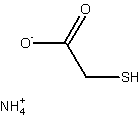 硫代乙醇酸铵结构式