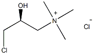 (S)-(−)-(3-氯-2-羟丙基)三甲基氯化铵结构式