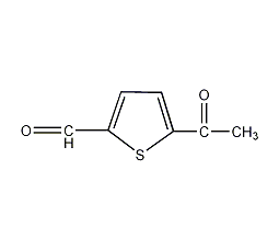 5-乙酰基-2-噻吩甲醛结构式
