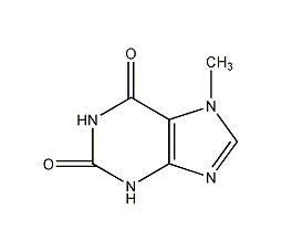 7-甲基黄嘌呤结构式