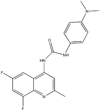 N-(6,8-Difluoro-2-methyl-4-quinolinyl)-N'-[4-(dimethylamino)phenyl]urea