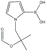 1-叔丁氧羰基-2-吡咯硼酸结构式