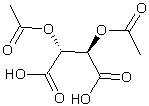 (-)-乙酰基-L-酒石酸结构式