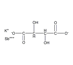 半水酒石酸锑钾结构式