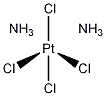顺-四氯二氨铂(IV)结构式