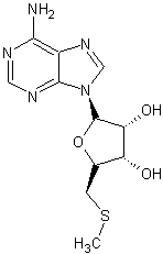 5'-脱氧-5'-硫代甲基酰苷结构式