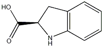 (R)-(+)-吲哚啉-2-羧酸结构式