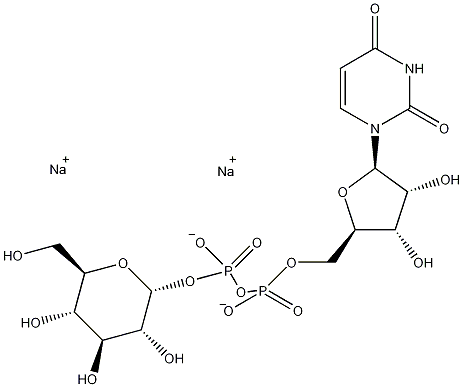 尿苷-5'-二磷酸葡萄糖二钠盐结构式