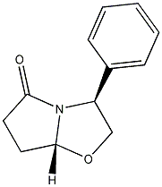 (3S-顺)-(-)-3-苯基四氢吡咯并-[2,1-B]噁唑-5(6H)-酮结构式