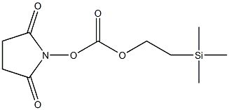 1-[2-(三甲硅烷基)乙氧基碳氧基]吡咯烷-2,5-二酮结构式