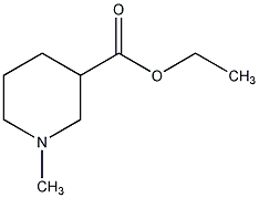 1-甲基-3-哌啶羧酸乙酯结构式