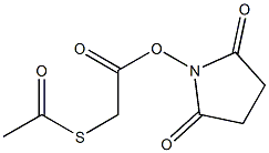 N-丁二酸S-乙酰基巯基乙二醇酯结构式