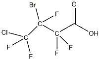 3-溴-4-氯五氟丁酸结构式