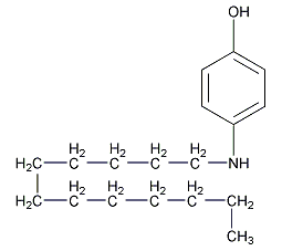 N-(4-羟苯基)月桂酰胺结构式