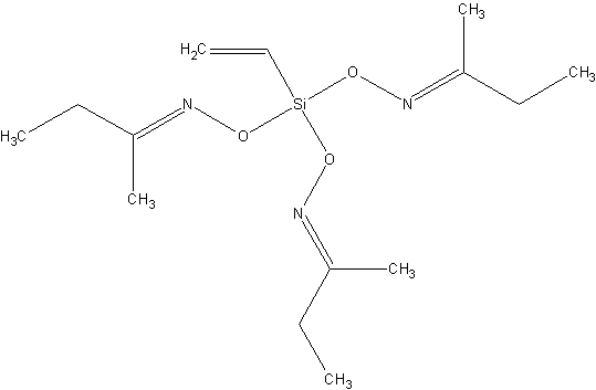 乙烯基三丁酮肟基硅烷结构式