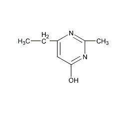 2-甲基-4-乙基-6-羟基嘧啶结构式