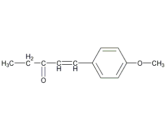1-(4-甲氧苯基)-1-戊烯-3-酮结构式