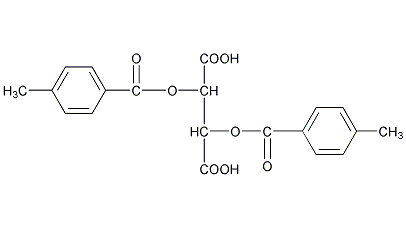 O,O'-二对甲苯酸-D-酒石酸结构式